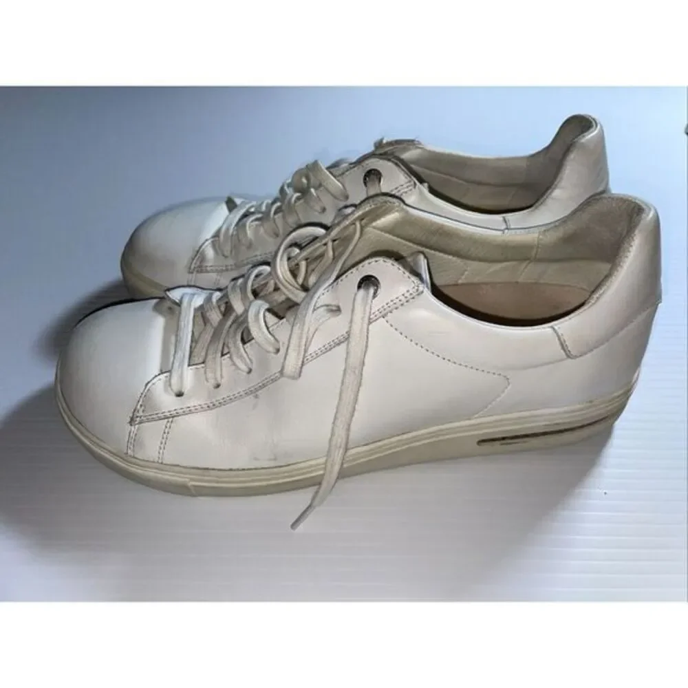 Birkenstock Bend Low White Leather Sneakers Shoes Mens Size‎ EU 43 US 10